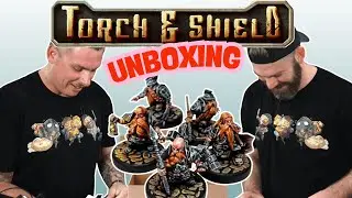Факел и щит! Настольная игра с миниатюрами Dwarven Delving || РАСПАКОВКА