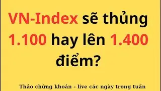 Chứng kho&aacute;n VN- Index  Sẽ Thủng 1100 hay l&ecirc;n 1400 #chungkhoan #nhandinhthitruong #phantichkithuat
