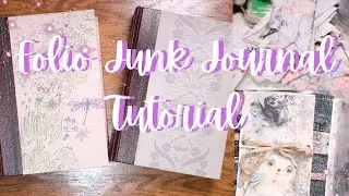 Folio Lapbook Junk Journal Made from Reader's Digest Books | Paginator Reads & Journals