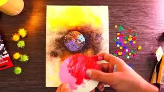 Plentiful Contemporary Abstract Painting / Acrylics / My 3 Cool Art Ideas | Time Lapse
