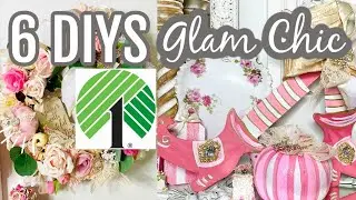 6 DIY DOLLAR TREE GLAM CHIC FALL DECOR CRAFTS 🍁