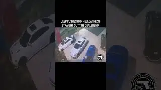 Hellcat stolen right out the dealership in seconds!!