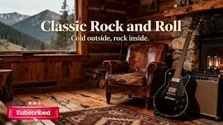 🔥🎸 ROCK AND ROLL CLASSIC 1950 – RELAX AT HOME BY THE FIRE | COZY VINTAGE VIBES