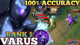 VARUS ONE SHOT ARROW! FULL ATTACK DAMAGE META BUILD - TOP 1 GLOBAL VARUS BY Arceus - WILD RIFT