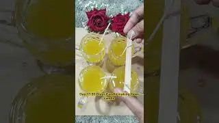 Day 17/30 🍻 Beer Glass Candle | Realistic Gel Wax Candle #shorts #candlemaking #trending
