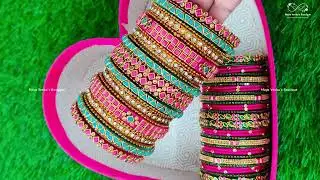 Elite Handmade Kundan Bangles in Heart Box 💝| Bridal Luxury Packaging Reveal | Maya Venba&rsquo;s Boutique