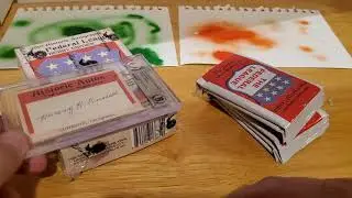 Harvey Russell and a pack of the base cards