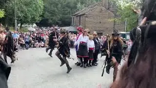 Beltane Border Morris performing Firedance