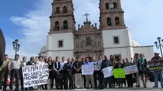 Grupo Garza Lim&oacute;n presente en la manifestaci&oacute;n de reporteros
