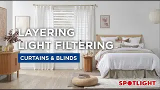 Layering Light Filtering Curtains & Blinds | Spotlight Stores