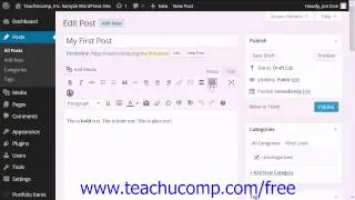 WordPress 4.0 Training Tutorial The Formatting Toolbar