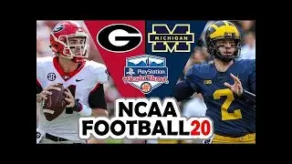 Michigan vs Georgia CFP Simulation - NCAA Football 14 Revamped