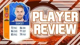 FIFA 18 - EMOTM 86 RATED AARON RAMSEY PLAYER REVIEW!!! FIFA 18 ULTIMATE TEAM PLAYER REVIEW!!!