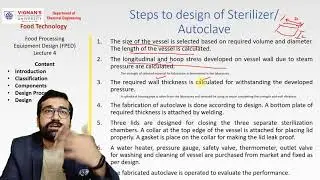 Food Processing Equipment Design (Lecture 4)