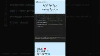 PDF to Text Using Python 🤩🔥