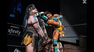 Little Blue Dragon Tootie Lynn vs Max The Impaler -  Warrior Wrestling 27