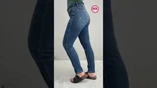 MXSTUDIO Mid Rise Cropped Relax Fit Jeans