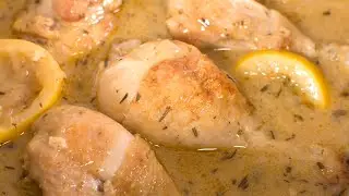 Pollo Guisado en Salsa de Lim&oacute;n | Receta R&aacute;pida y muy F&aacute;cil