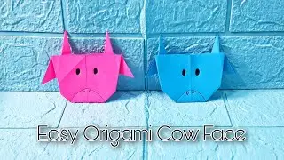 How To Make An Origami Face Cow | Easy Origami Paper Cow Head