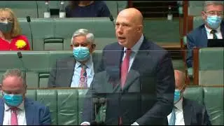 Defence minister Peter Dutton speaks on national security 10 February 2022