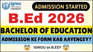 IGNOU से b.ed कैसे karein?🤷🏻&zwj;♀️ IGNOU B.ed 2026 APPLICATION FORM🔥IGNOU ADMISSION 2025😱IGNOU bed