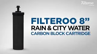 Filteroo&reg; 8 Rain & City Water Carbon Block Gravity Water Filter Cartridge - Product Spotlight