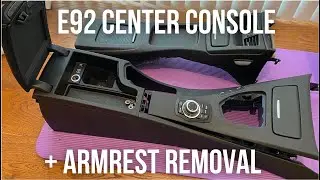 How to remove center console and armrest BMW E92 M3 - Track Car Build Ep.4