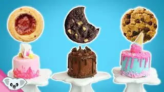 MINI COOKIE CAKES | Miniature Baking Desserts | Tiny Koalipops Food