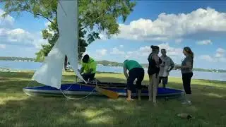 Boat in a bag- Time lapse assembly of a vintage Klepper Aerius sailing kayak