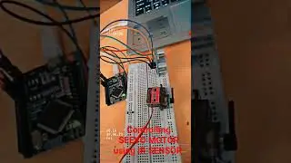 controlling servo motor(MG09S) with HCSRO4 SENSOR #arduino #trending #shorts #new #arduinoproject