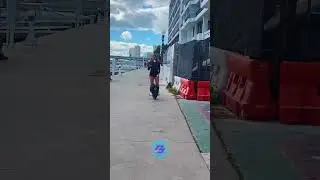 Lady ball juggler on unicycle!!! #shorts #miami #viral