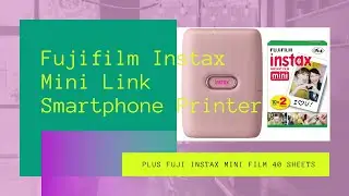 🎑📷Fujifilm Instax Mini Link Smartphone Printer plus Fuji Instax Mini Film 40 Sheets