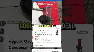 HyperX Quadcast Mic $140 ➡️ $35 at Walmart #priceerrors #priceerror #reselling