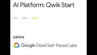 AI Platform: Qwik Start | 30 days of google cloud | google | googlecloud | free swags