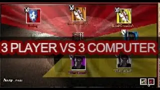 Stronghold Crusader Multiplayer - w/ 2 Subscribers | Deathmatch ( 3 vs 3 Caliph ) #2