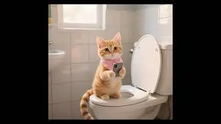 🐱 The Bathroom Phone Disaster  Funny Realistic Kitten Story