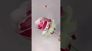 Paper Rose Kiss Diy Gift Idea