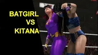 WWE 2K19 Batgirl vs Kitana - Superheroine Match