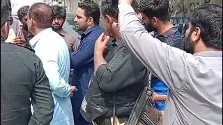 KARACHI C M HOUSE PER PST PASS KA DHARNA 