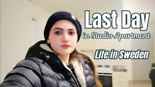 Life in Sweden | Last Day in Studio Apartment | Apartment Cleaning