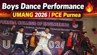 Boys Dance Performance 🔥 | UMANG 2026 | PCE Purnea