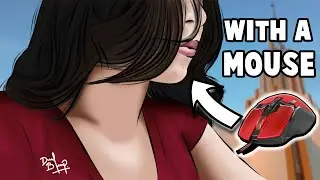 I made a digital drawing with a mouse | DanielBloop