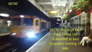 (HD) 66740 Eastleigh East Yard-Forest Hill (Cancelled at East Croydon) @ Barnham on 24/08/2014