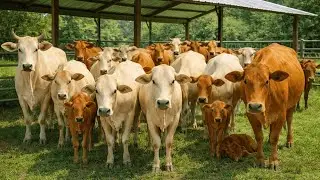 Relaxing!🐄🐄Video of Herding Cows to the Pen &ndash; Funny & Calming Cow Sounds (ASMR)