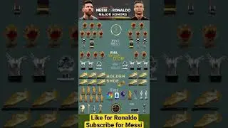 Messi vs Ronaldo Major Trophies #messivsronaldo #messi #ronaldo #messironaldo #goat #football