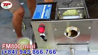 THE MOST COMPACT DESIGN, WEIGHING ONLY 38KGS -FM800 MINI SUGARCANE JUICE MACHINE FOR HOME
