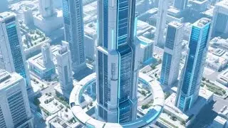 City of the future, year 2300.#aicity #aivision #futuretech #greencity 