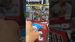 Striking Gold! 2022 Topps Chrome Platinum 4 Hobby Packs #sportscards #topps #baseballcards #chrome