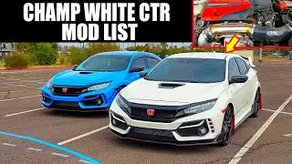 CHAMPIONSHIP WHITE CTR MOD LIST (2021 Honda Civic Type R FK8)