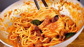 Такой вкусной пасты я еще не ел! Знаменитые спагетти Amatriciana!